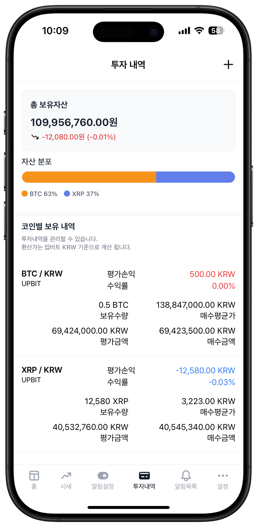 포트폴리오 관리